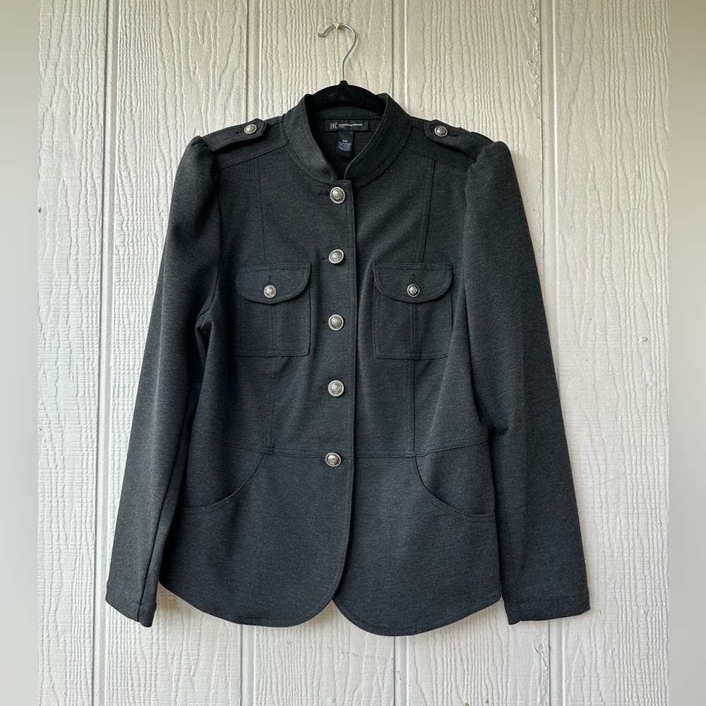 INC Gray Utility Jacket